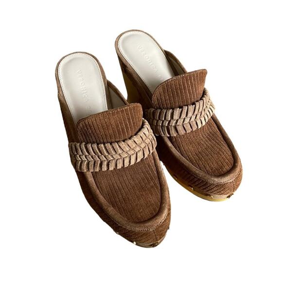 Veronica Beard Delia Suede Clogs - Picture 6 of 7